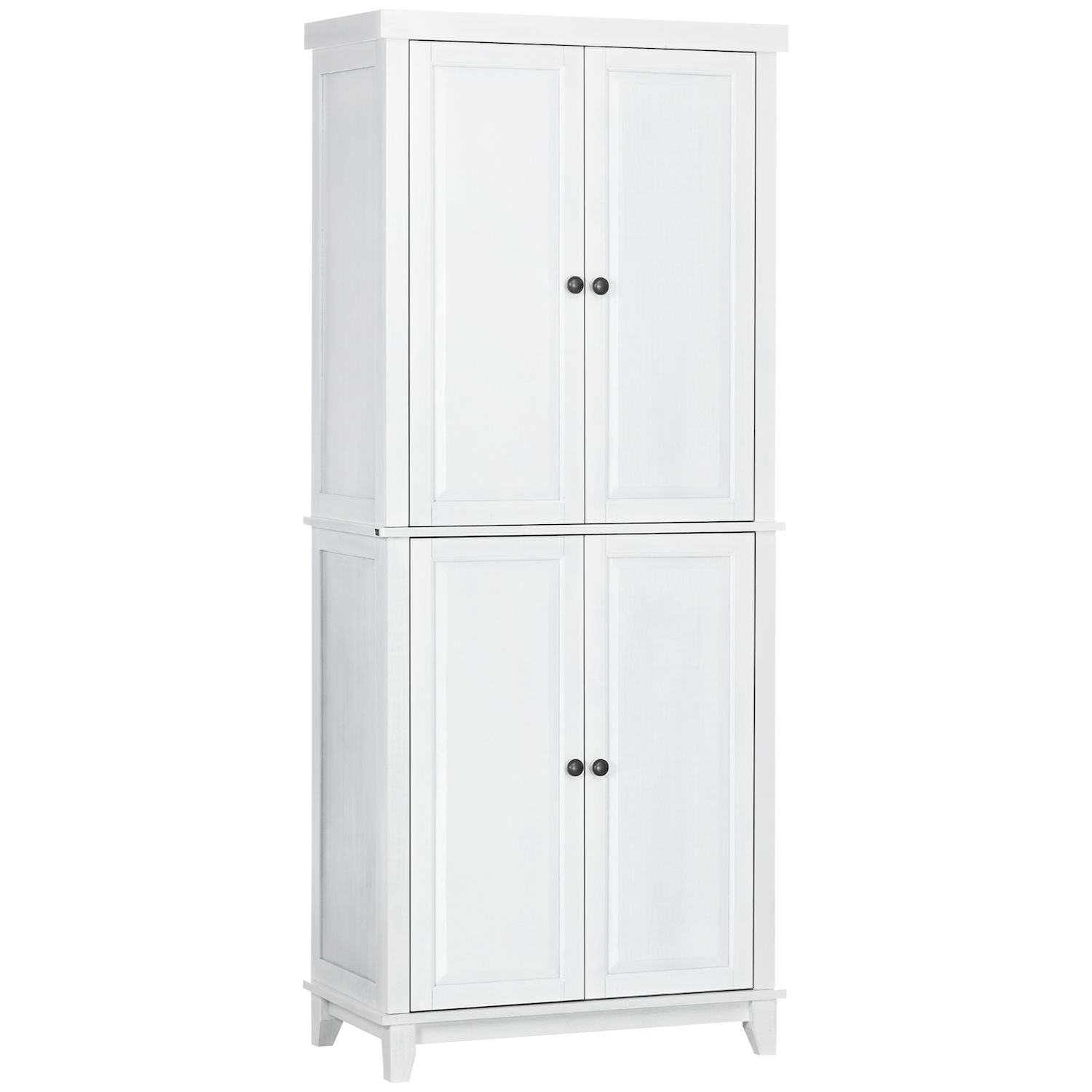 HOMCOM 72 Pinewood Large Kitchen Pantry Storage Cabinet