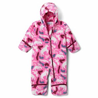 Baby Girl Columbia Snowtop II Fleece Lightweight Bunting