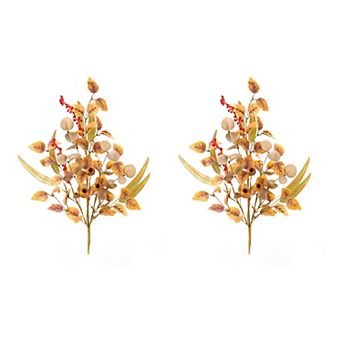 Mixed Fall Foliage Pod Spray (Set of 2)