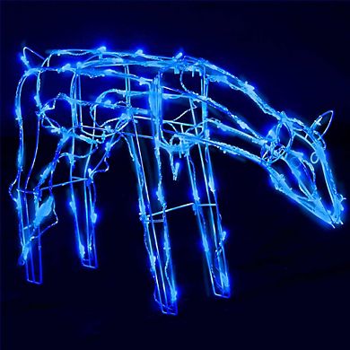Reindeer Christmas Light Display With 229 Leds, Water-resistant, Festive Garden And Indoor Decor