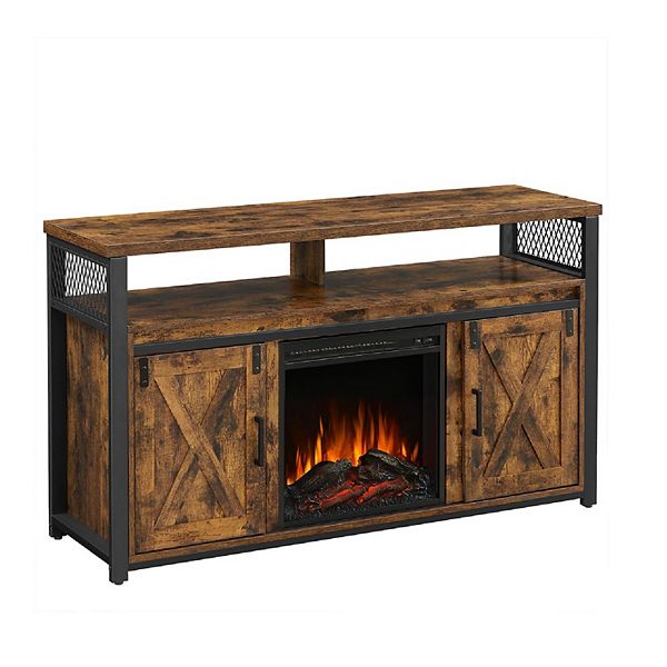 Tv With Fireplace, Tv Stand For Tvs Up To 60 Inches, With Barn