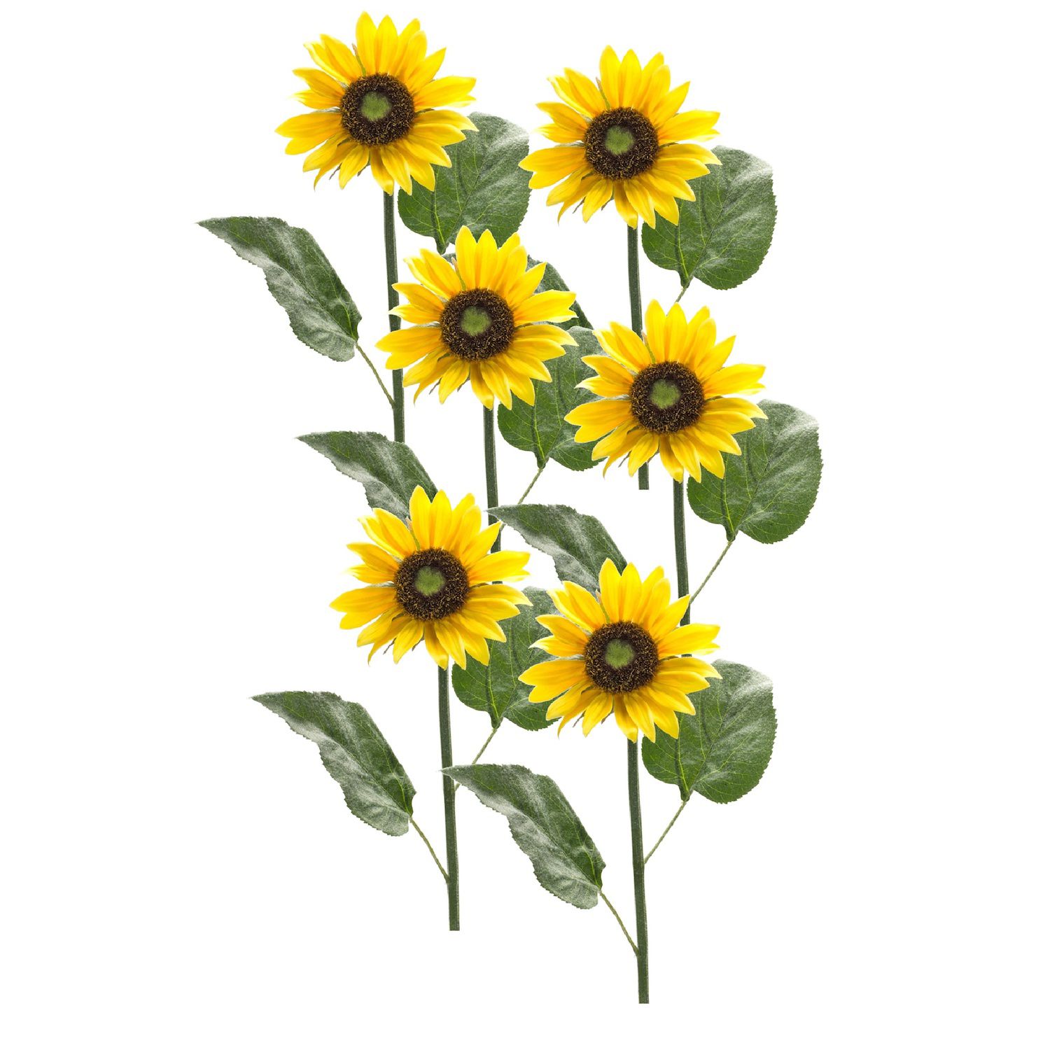 Nearly Natural Golden Sunflower Candelabrum Silk Flower Arrangement