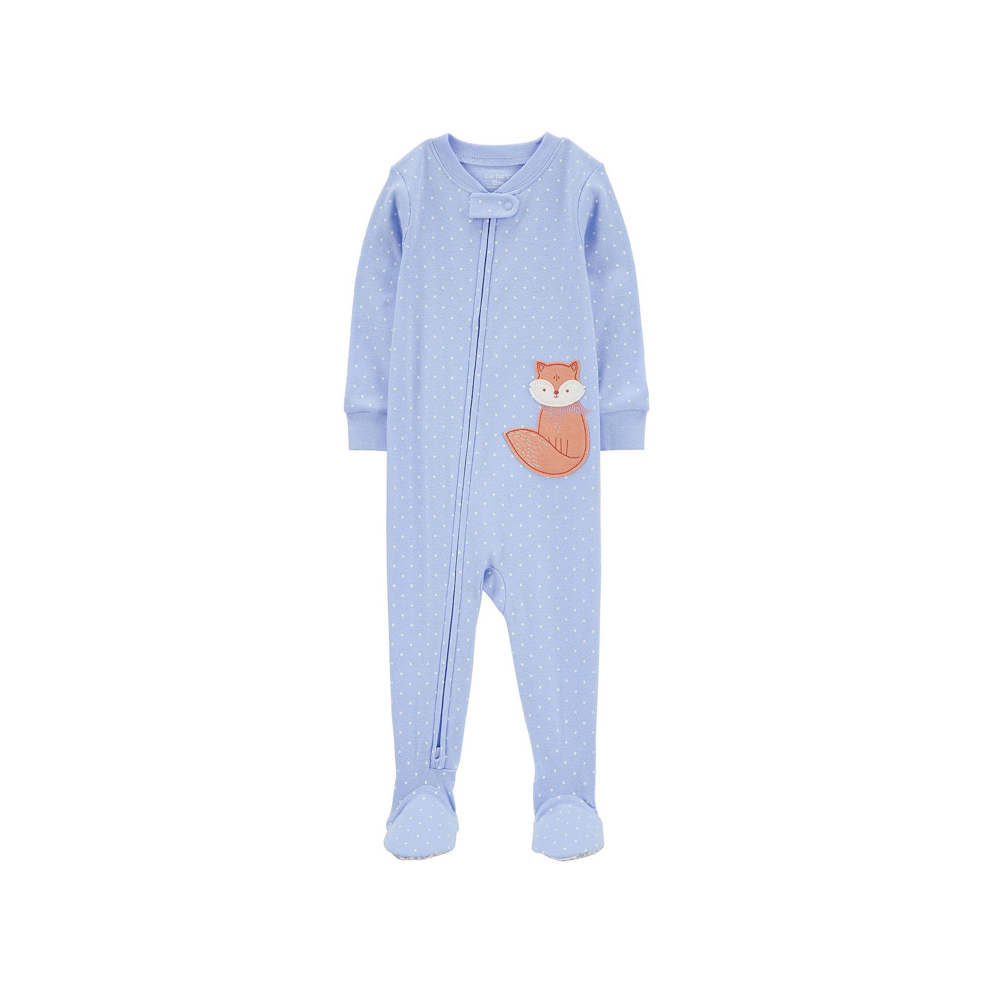 Baby & Toddler Girl Carters Fox Snug Fit Footed Pajamas, Toddler Girls, S