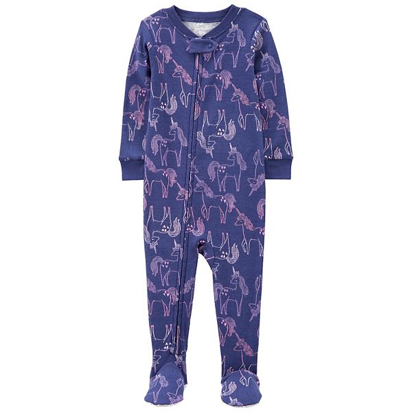 Carter's 4pc Baby Girl Unicorn Snug Fit Cotton Pajama Set