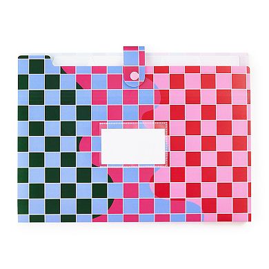 Packed Party Daisy Print Accordion Folder