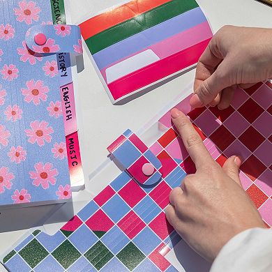 Packed Party Daisy Print Accordion Folder