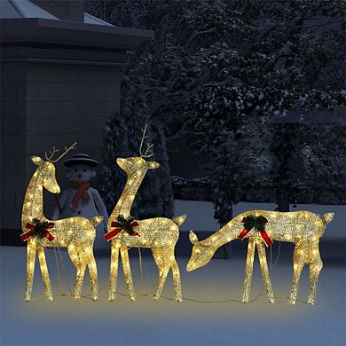 Reindeer Family Christmas Decoration, Durable, Suitable For Indoors And Outdoors