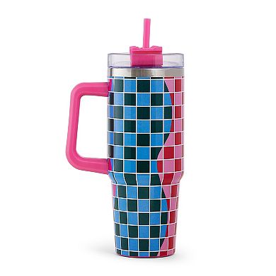 Packed Party Checkered Print 30-oz. Stainless Steel Tumbler