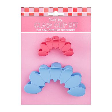 Packed Party Scalloped Claw Clip Set 2-pk.