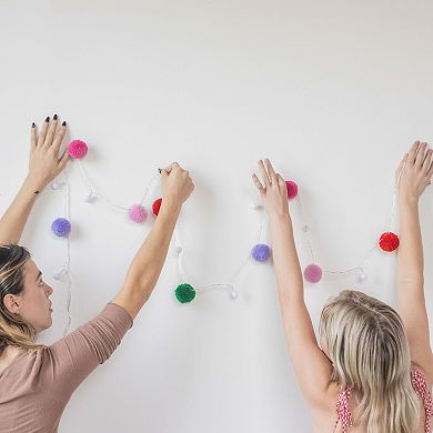 Packed Party Pom Pom String Lights