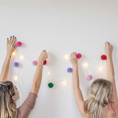 Packed Party Pom Pom String Lights