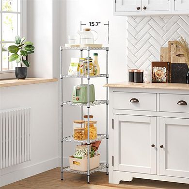 Height-Adjustable Kitchen Storage Shelf