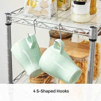 Height-Adjustable Kitchen Storage Shelf