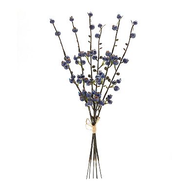 Blue Winter Berry Twig Bundle (set Of 6)