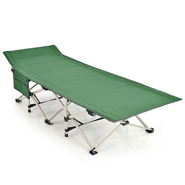 Wide Foldable Camping Cot With Carry Bag