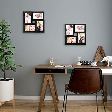 Picture Frames For 4 Photos In 4" X 6" Collage Photo Frames, Wall Hanging Or Table Top