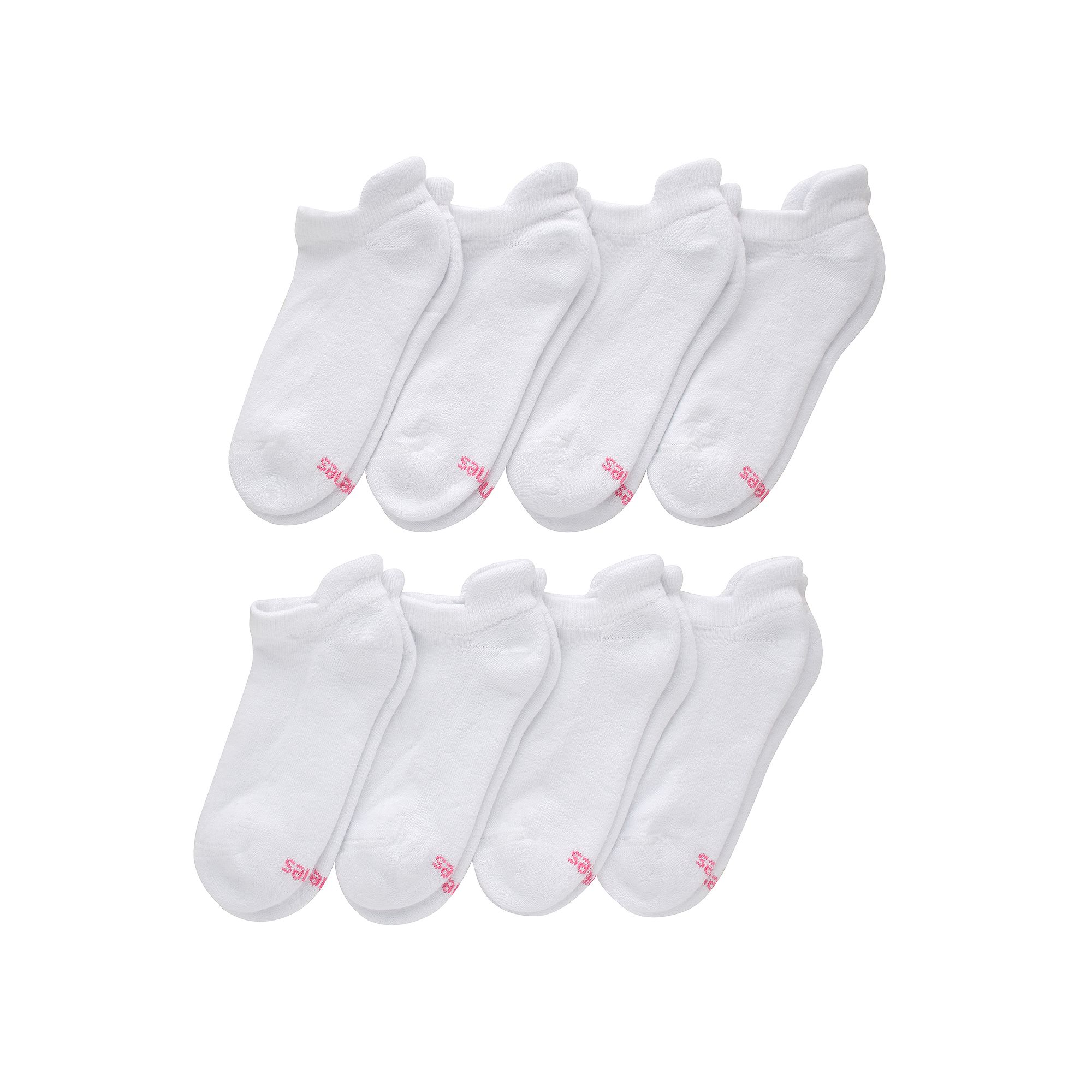 Hanes Ultimate 8-Pack Womens Cool Comfort Cushioned Heel Shield Socks HWUC