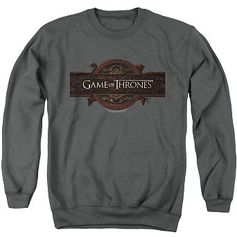 Game Of Thrones Title Sequence Logo Adult Crewneck Sweatshirt