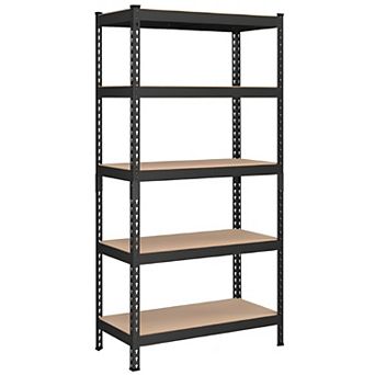 Heavy-Duty 5 tier Storage Shelves Boltless Assembly Steel Shelving Unit for Garage or Home