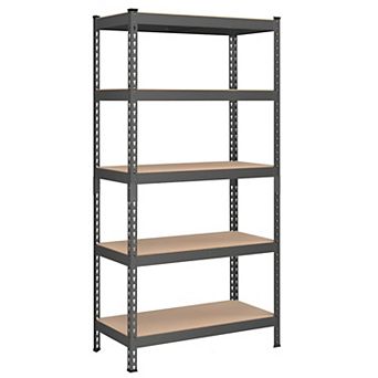 Heavy-Duty 5 tier Storage Shelves Boltless Assembly Steel Shelving Unit for Garage or Home