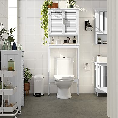 Over-the-toilet Storage, Bathroom Cabinet With Adjustable Inside Shelf