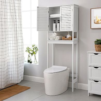 Over-the-toilet Storage, Bathroom Cabinet With Adjustable Inside Shelf