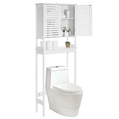 Over-the-toilet Storage, Bathroom Cabinet With Adjustable Inside Shelf