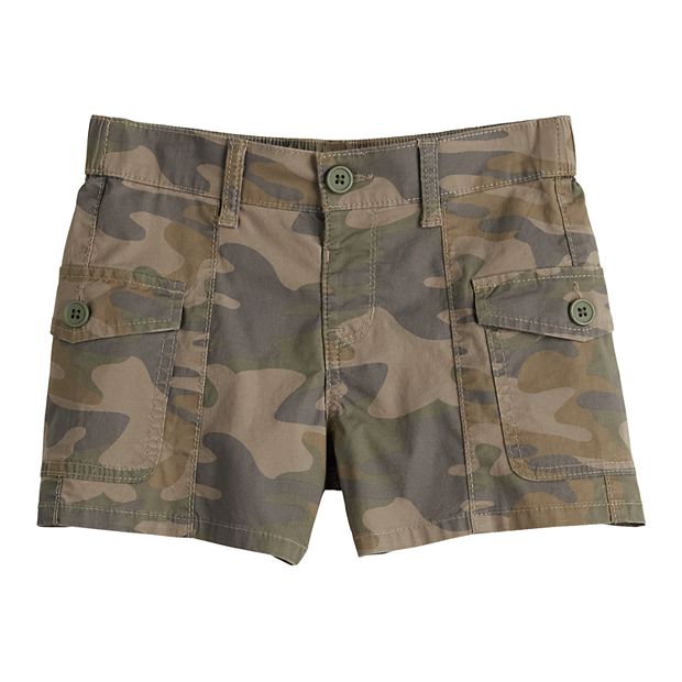 Girls 7-16 Vanilla Star Cargo Shorts