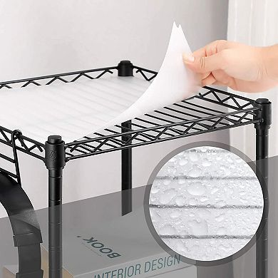 3-tier Bathroom Shelf, Wire Shelving Unit, Metal Storage Rack For Small Space