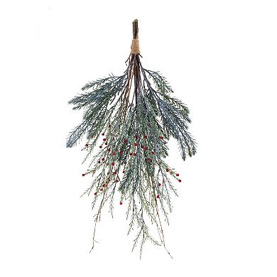 Mixed Pine Berry Swag 23.25"h