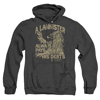 Game Of Thrones Debts Adult Heather Hoodie