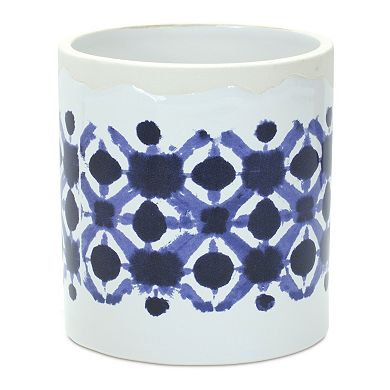 Tie-dye Print Ceramic Pot (set of 2)