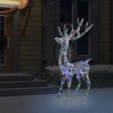 Led Acrylic Christmas Reindeer, Waterproof, Illuminate Your Holidays With Magical Effects