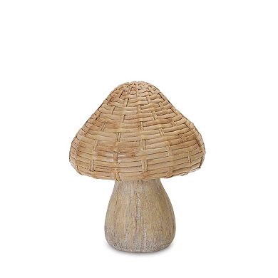 Wicker Mushroom Décor (set Of 3)