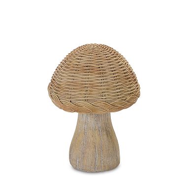 Wicker Mushroom Décor (set Of 3)