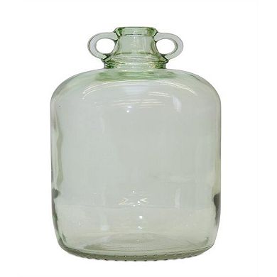 Sage Green Glass Jug Vase (set Of 2)