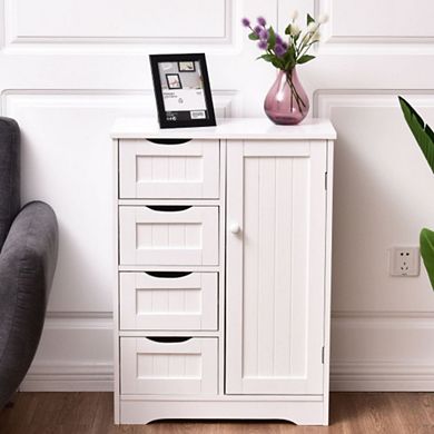 Durable Mdf Storage Cabinet With 4 Drawers