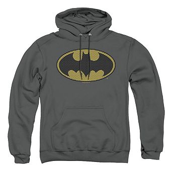 Batman Little Logos Adult Pull Over Hoodie