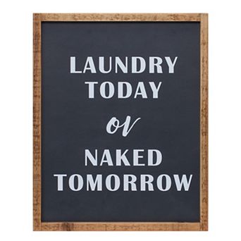 Wood Laundry Sentiment Sign 15"h