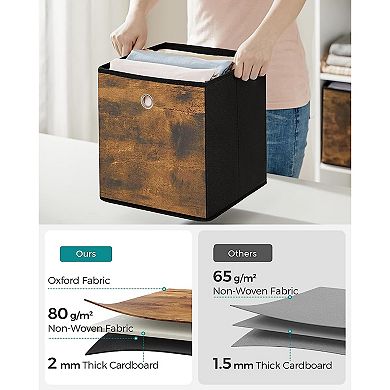 Foldable Storage Organizer Boxes, Storage Cubes, Set Of 6 Clothes Organizer, Toy Bins