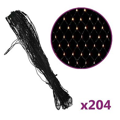 Christmas Net Light With 204 Leds, Water-resistant, Effortlessly Illuminate Your Holidays