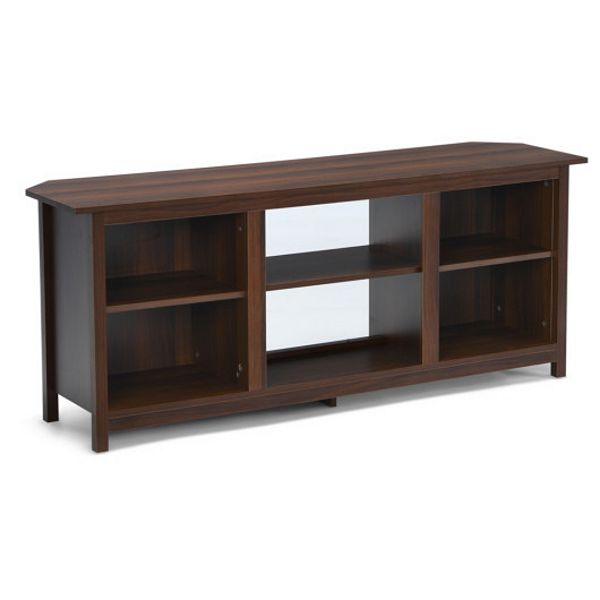 2 Tier Farmhouse Universal TV Stand for TV's up to 65 Inch Flat Screen