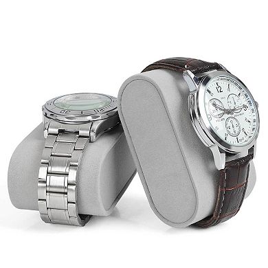 12 Slots Watch Box, Watch Holder with Glass Lid, Watch Case with Removable Watch Pillow