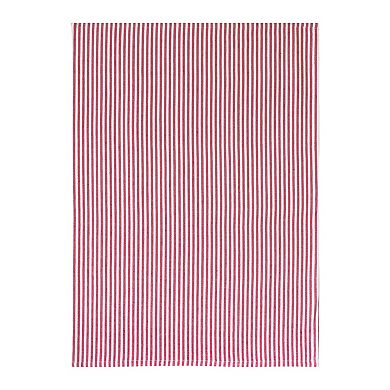 Red Striped Tea Towel (set Of 3)