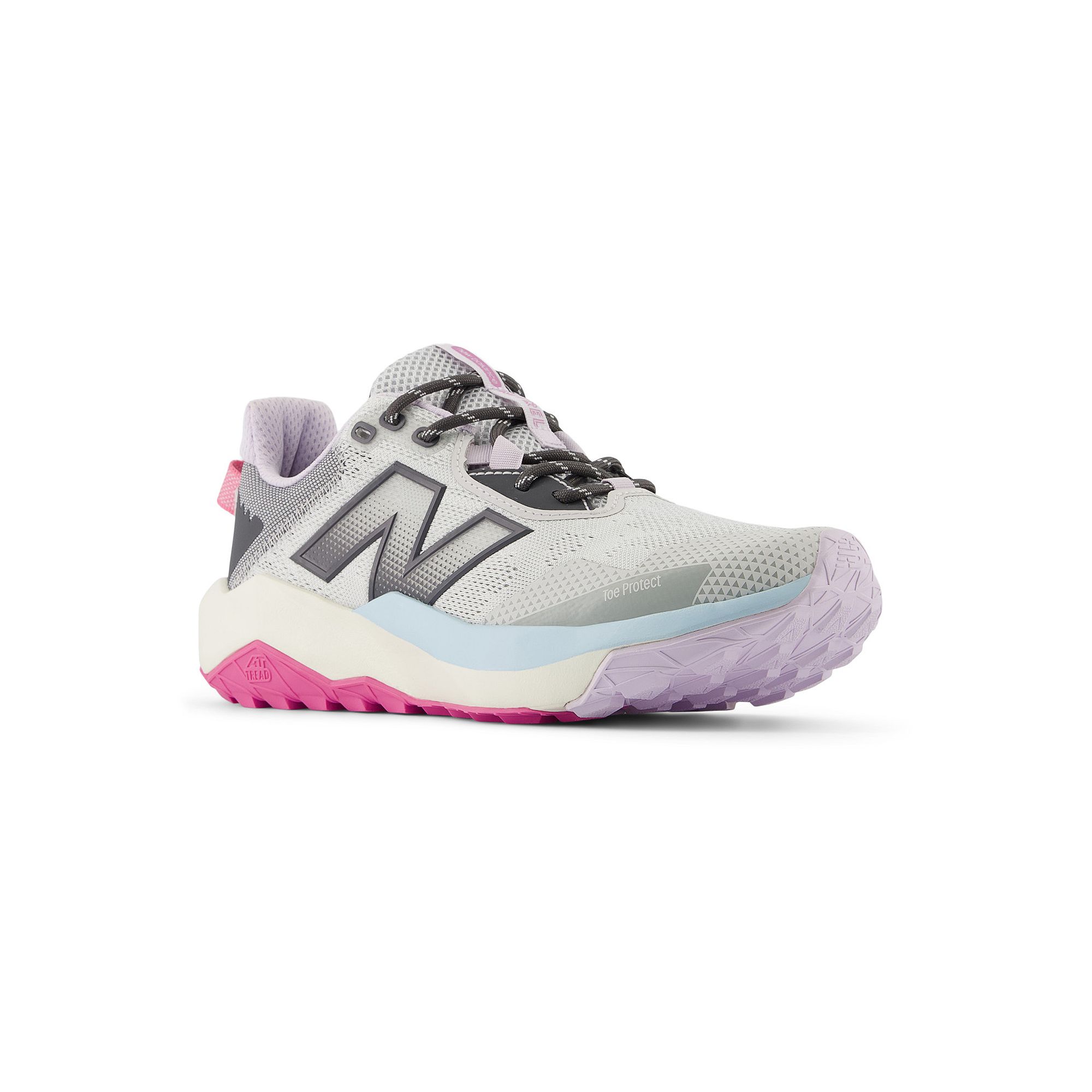 New Balance® DynaSoft Nitrel V6 Womens Trail Running Shoes, Size: 5, Gray
