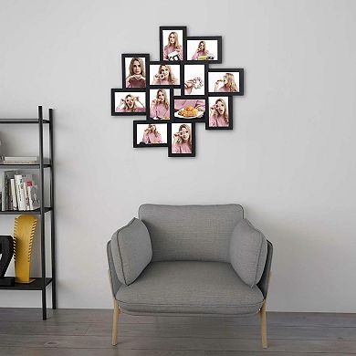 Picture Frames Collage For 12 Photos In 4x6 For Wall Mounting Multiple Picture Frames Glass