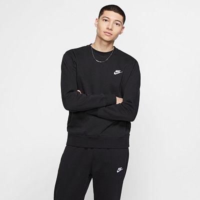 スウェット・トレーナー Nike Nike Club fleece Men's L/S crew neck sweatshirt 4FT231 Nike Men's Sportswear Club Fleece Crew Neck Sweatshirt (US