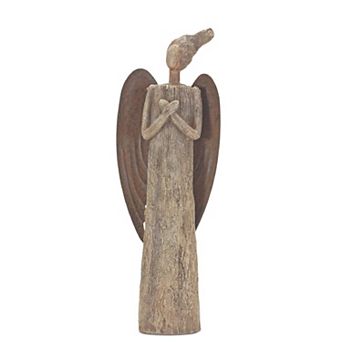 Rustic Tree Angel Statue 15"h