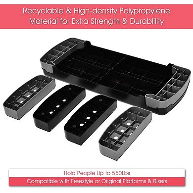 31 Inch Adjustable Fitness Aerobic Step With Riser