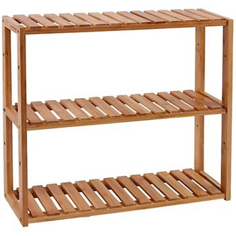 Adjustable Wicker Rack Multifunctional Bathroom, Kitchen, Living Room